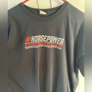 LINGENFELTER BLACK 2XL T-SHIRT. SMOKE FREE AND PET FRIENDLY HOME.